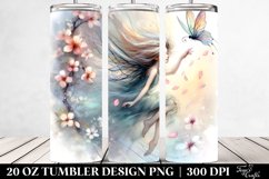 Watercolor Tumbling Fairy | 20 Oz Tumbler Product Image 2