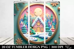 3D Embossed Frog Scene Clipart 20 Oz Tumbler Product Image 2