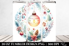Colorful Pastel Christmas Art Clipart, Transparent 20 Oz Product Image 2