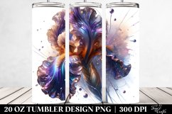 20 Oz Tumbler Sublimation | Shiny Iris Small Metallic Product Image 2