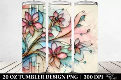 Cherry Blossom Stained Clipart 20 Oz Tumbler Product Image 2
