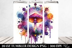 Vibrant Magical Celestial Mushroom 20 Oz Tumbler Product Image 2