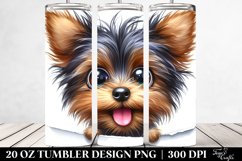 Crazy Furr Funny Yorkipoo Watercolor | 20 Oz Tumbler Product Image 2