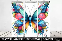Whimsical Colorful Butterfly | 20 Oz Tumbler Product Image 2