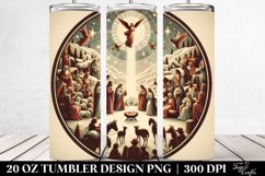 Retro Nativity Scene Design 20 Oz Tumbler Product Image 2