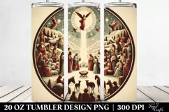Retro Nativity Scene Design 20 Oz Tumbler Product Image 2
