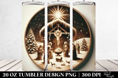 Retro Nativity Scene Design 20 Oz Tumbler Product Image 2