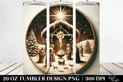 Retro Nativity Scene Design 20 Oz Tumbler Product Image 2