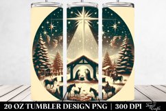 Retro Nativity Scene Design 20 Oz Tumbler Product Image 2