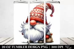 Retro Funny Gnome Design | 20 oz Tumbler Product Image 2