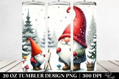 Retro Funny Gnome Design | 20 oz Tumbler Product Image 2