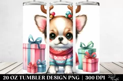 Expressive Basset Hound with Santa Hat, PNG Product Image 2