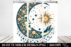Whimsical Half Moon Clipart 20 Oz Tumbler Product Image 2