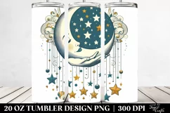 Whimsical Half Moon Clipart 20 Oz Tumbler Product Image 2