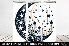 Whimsical Half Moon with Stars 20 Oz Tumbler Product Image 2