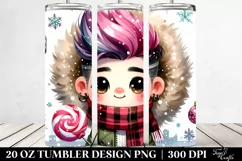 Cute Punk Character for New Year 20 Oz Tumbler Product Image 2