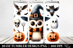 Mystical Owl, Halloween 20 Oz Tumbler Product Image 2