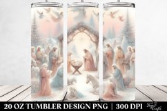 Pastel Nativity Scene Design 20 Oz Tumbler Product Image 2