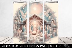Pastel Nativity Scene Design 20 Oz Tumbler Product Image 2