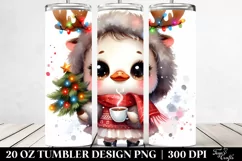 Winter Swan with Reindeer Horns, PNG Product Image 2
