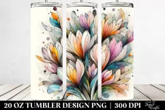 Wooden Small Crocus Sticker 20 Oz Tumbler Product Image 2