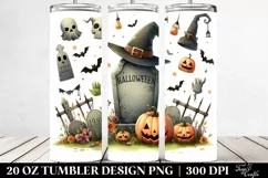 Haunted Tombstone, Halloween 20 Oz Tumbler Product Image 2