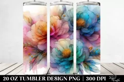 Vibrant Peonies Transparent | 20 oz Tumbler Product Image 2