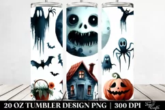 Halloween Nightmare Clipart 20 Oz Tumbler Product Image 2