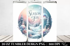 3D Christmas Winter Scene | 20 oz Tumbler Product Image 2
