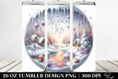 3D Christmas Winter Scene | 20 oz Tumbler Product Image 2