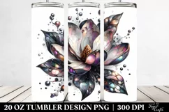 20 Oz Tumbler Sublimation | Glossy Magnolia Small Metallic Product Image 2