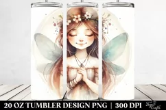 Boho Smiling Fairy Design | 20 oz Tumbler Product Image 2