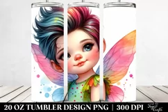 Happy Baby Fairy Model Pose | 20 oz Tumbler Product Image 2