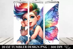 Happy Baby Fairy Model Pose | 20 oz Tumbler Product Image 2