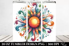 Vibrant Sun Tumbler | 20 Oz Tumbler Product Image 2