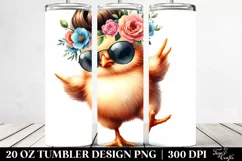 Watercolor Baby Chicken | 20 Oz Tumbler Product Image 2