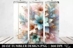 Abstract Shiny Lobelia | 20 oz Tumbler Product Image 2