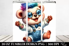 Cute Baby Bear Watercolor | 20 oz Tumbler Product Image 2