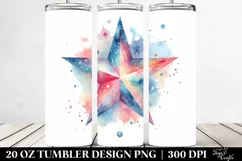 Colorful Pastel Star Clipart 20 Oz Tumbler Product Image 2