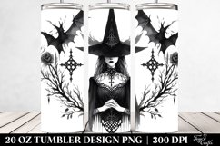 Simple Gothic Witch | 20 oz Tumbler Product Image 2