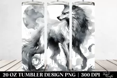 Simple Werewolf Clipart 20 Oz Tumbler Product Image 2
