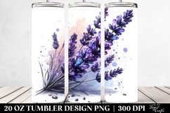 20 Oz Tumbler Sublimation | Shiny Lavender Clipart Product Image 2