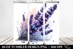 20 Oz Tumbler Sublimation | Shiny Lavender Clipart Product Image 2
