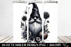 Washed Watercolor Gothic Gnome | 20 oz Tumbler Product Image 2