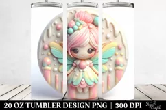 Christmas Fairy with Candy Edges 20 Oz Tumbler Product Image 2