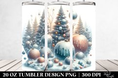 Winter Scene with Large Text 20 Oz Tumbler Product Image 2