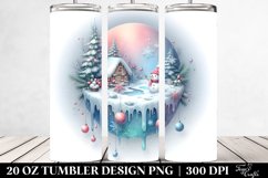 Winter Scene with Large Text 20 Oz Tumbler Product Image 2