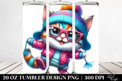 Cute Baby Cat Dancing | 20 oz Tumbler Product Image 2