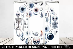 Simple Watercolor Skeleton | 20 oz Tumbler Product Image 2