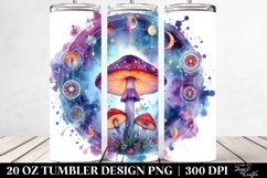 Vibrant Magical Celestial Mushroom 20 Oz Tumbler Product Image 2